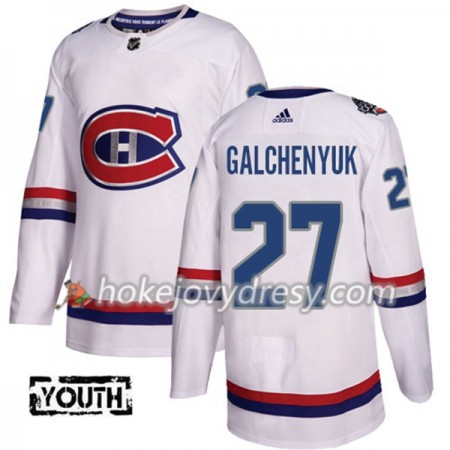 Dětské Hokejový Dres Montreal Canadiens Alex Galchenyuk 27 Bílá 2017-2018 Adidas Classic Authentic